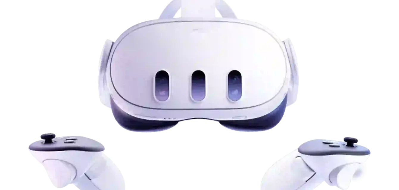 Cască VR Meta Quest 3 cu două controlere